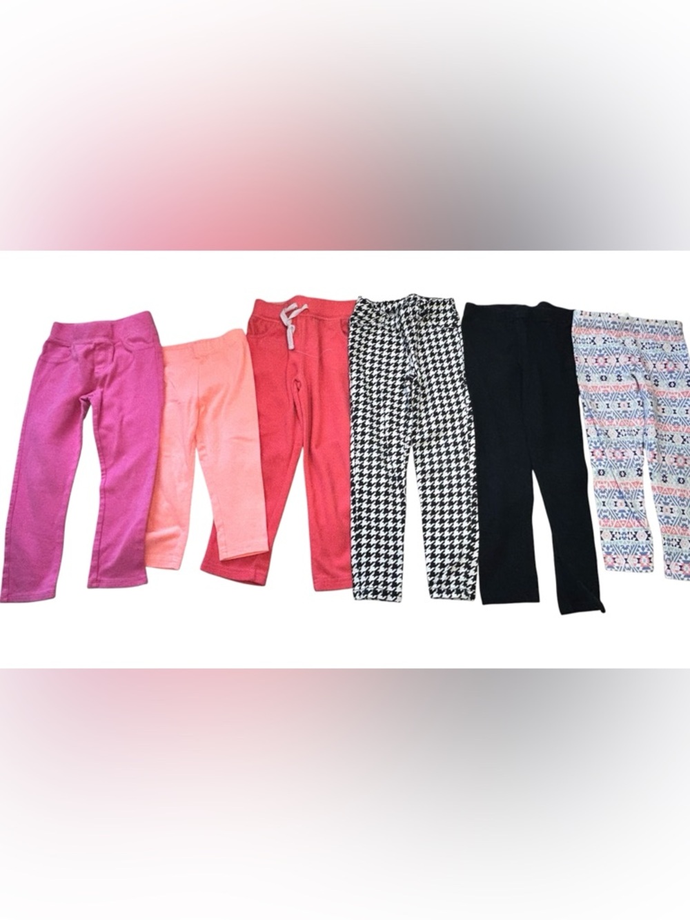 Girls size 4T Kids Bottoms -2 Capris and 4 Pants